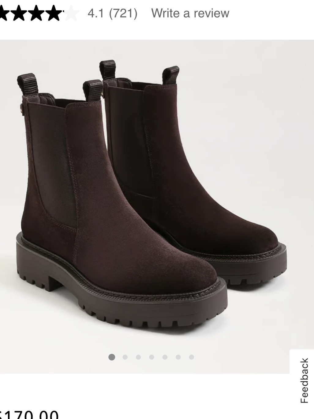 Sam Edelman Chocolate Brown Suede Laguna Chelsea Boot